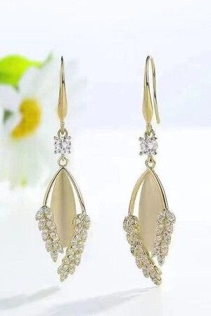 Crystal Pearl Drop Earrings-132