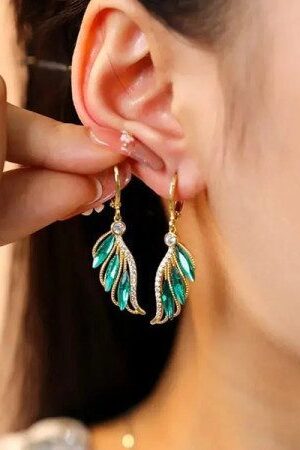 Angel Wing Design Earrings-133