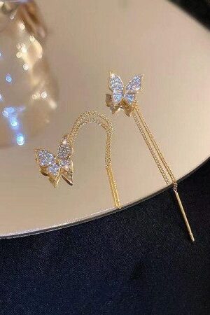 Butterfly Chain Dangle Earrings -148