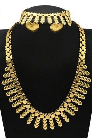 Dubai 24K Gold Plated 3Pcs Necklace Set-315