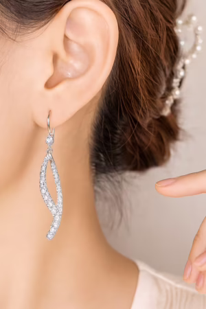 Crystal Twist Drop Earrings -152